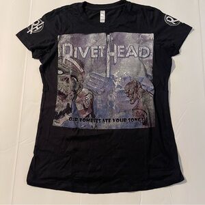 Rivethead Our Zombies Ate Your Songs T Shirt Large Black Bella Canvas